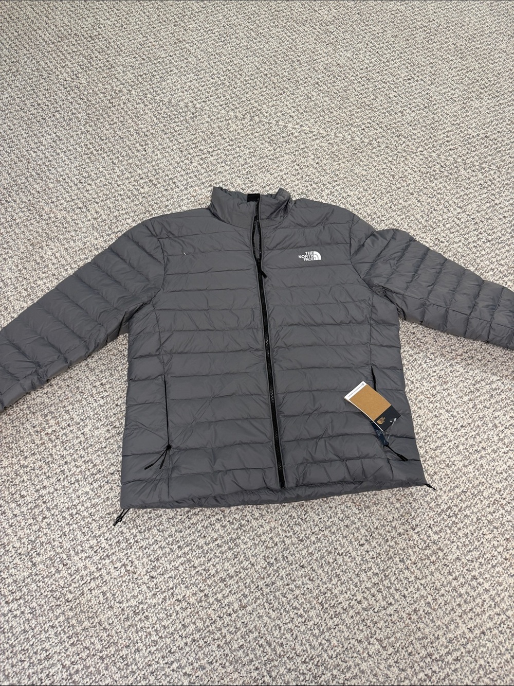 The North Face Men’s Quilted Down Puffer Jacket - Charcoal